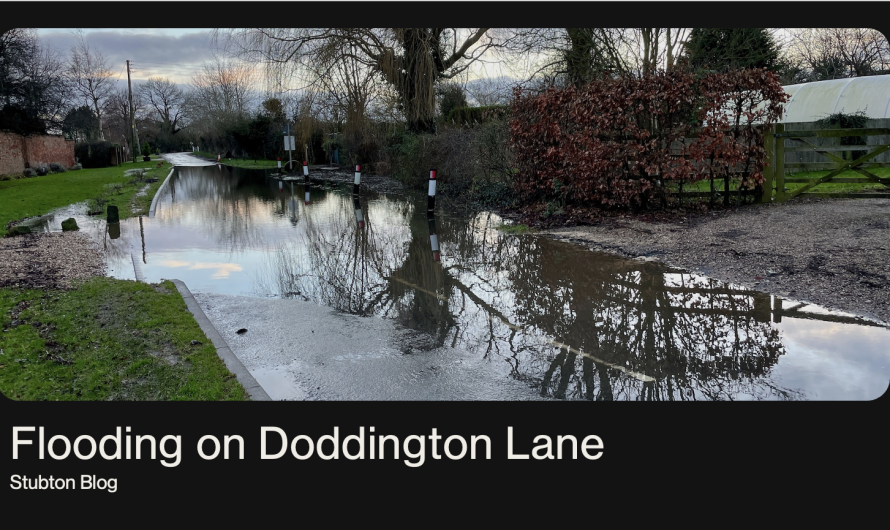 Flooding on Doddington Lane